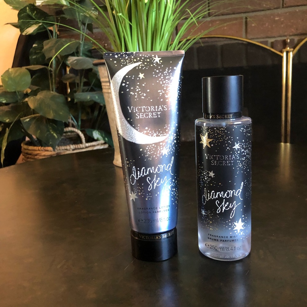 Victoria’s Secret Diamond sky lotion and mist